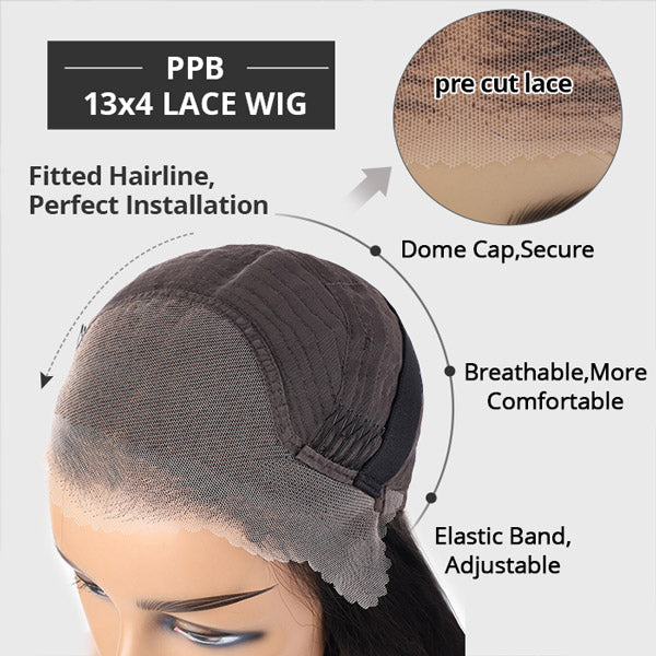 Bleached Knots Wear Go Wig | Deep Wave 13x4 HD Lace Front Wigs PPB Glueless Wigs