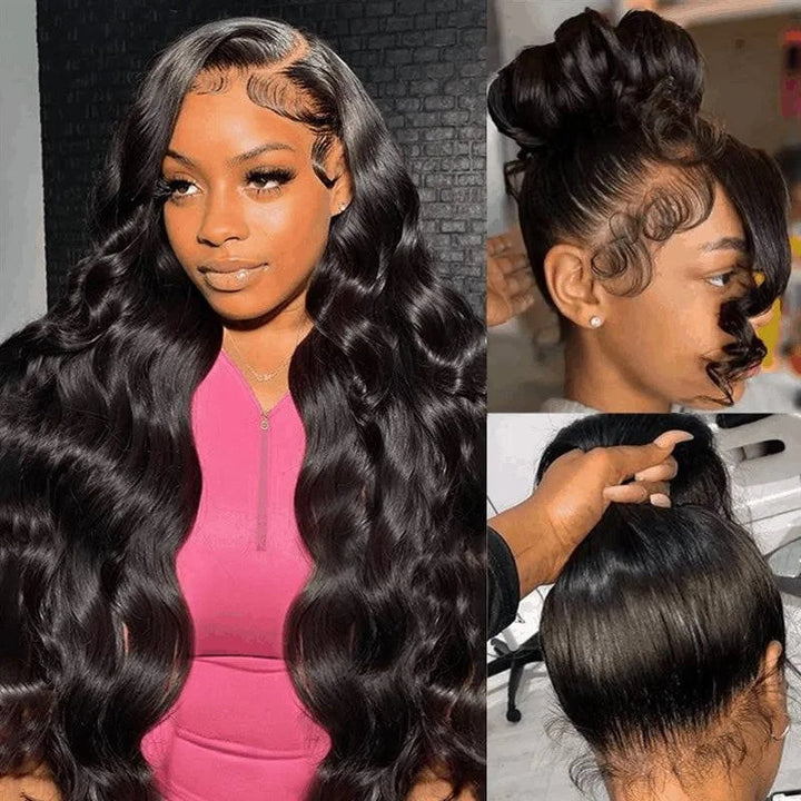 Body Wave 3 Bundles  with  360 Lace Closure Virgin Human Hair