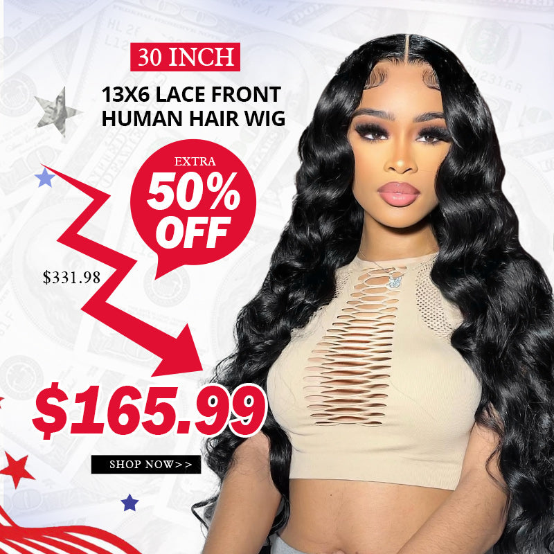 [Add to Cart 50% Off Automatically] 13x6 Lace front Wigs 30'' $165.99 180% Density Pre Everything - AlloveHair