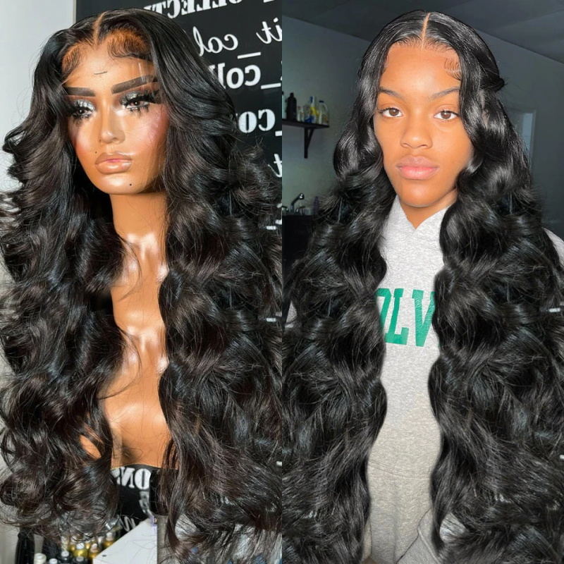 Pre Cut Lace Wig | Put On And Go 4x4 Lace Front Wigs 180% Density Body Wave Human Hair