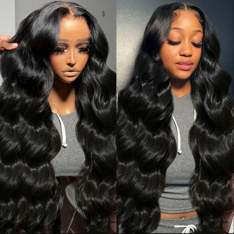 [Allove Bogo Free] 28" 30" 5x5 Transparent Lace Closure Wig Straight /BodyWave /Loose Deep Wave Pre Plucked Human Hair Wig 180% Density - AlloveHair