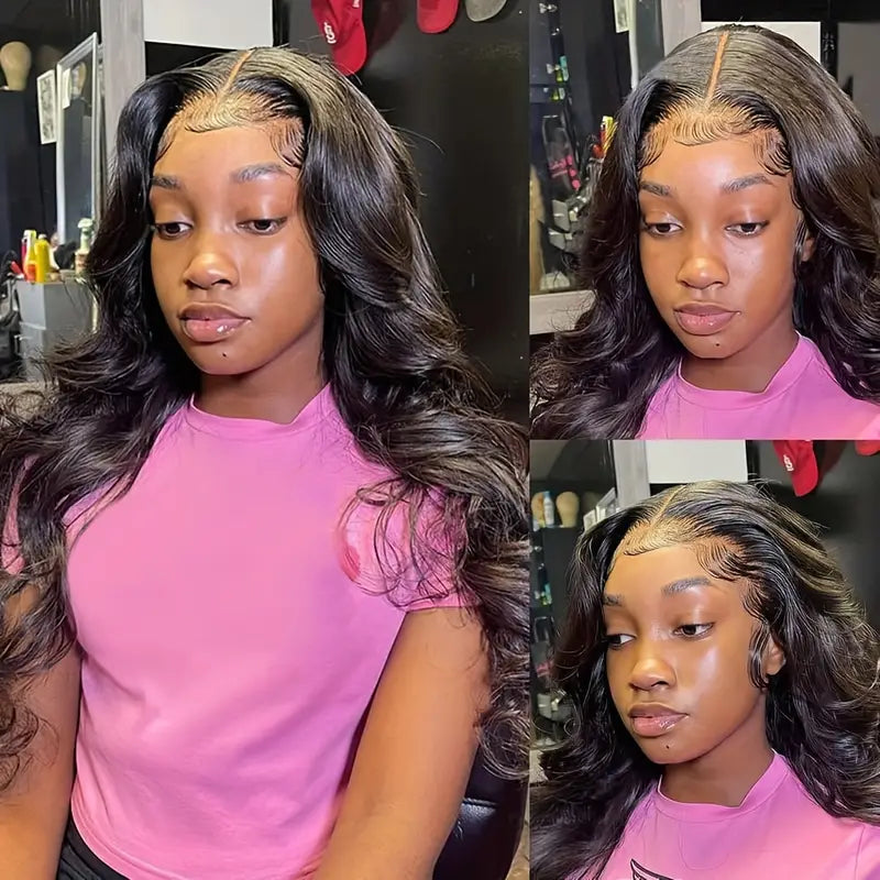 Indian Body Wave Hair 3 Bundles With 13x4 HD Lace Frontal Closure