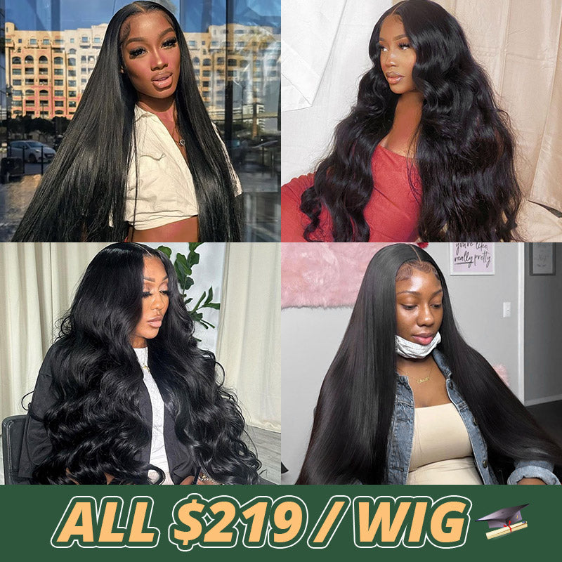 [Graduation Sale] $219 For 250% Density 13x4 5x5 Transparent Wear & Go HD Lace Frontal Wig
