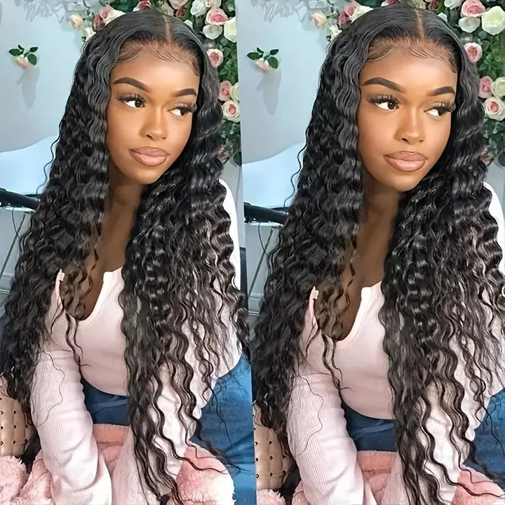 Allove Hair Brazilian Deep Wave 4 Bundles Virgin Human Hair