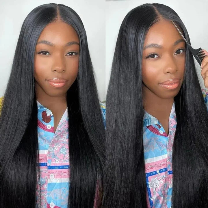 Bleached Knots Wear Go Wig | Straight Hair 5x5 HD Lace Closure Wig 100% Human Hair