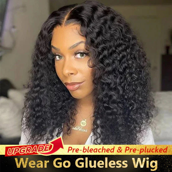 Bleached Knots Wear Go Wig | Deep Wave Bob Wig Pre Plucked 5x5 Lace Front Glueless PPB Wigs