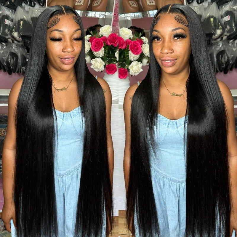 Malaysian Straight Hair 4 Bundles With 4*4 Lace Closure Virgin Human Hair