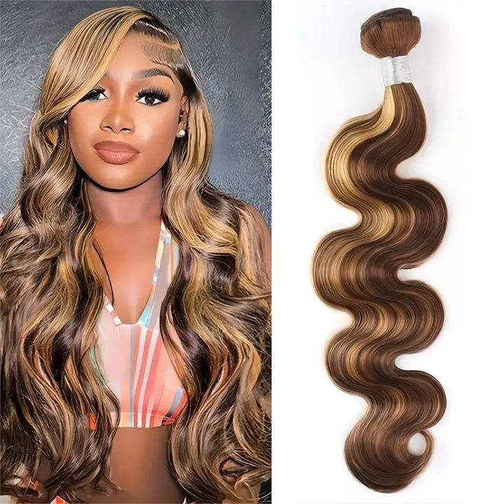 Overnight Shipping Highlight Honey Blonde Color Brazilian 3Bundles Body Wave Human Hair