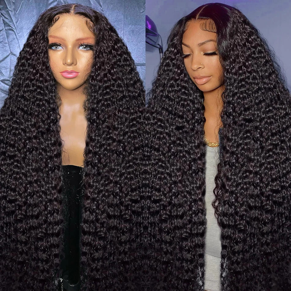 3 Cap Sizes | 30Inch Long 4x4 Curly HD Lace Closure Glueless Wig