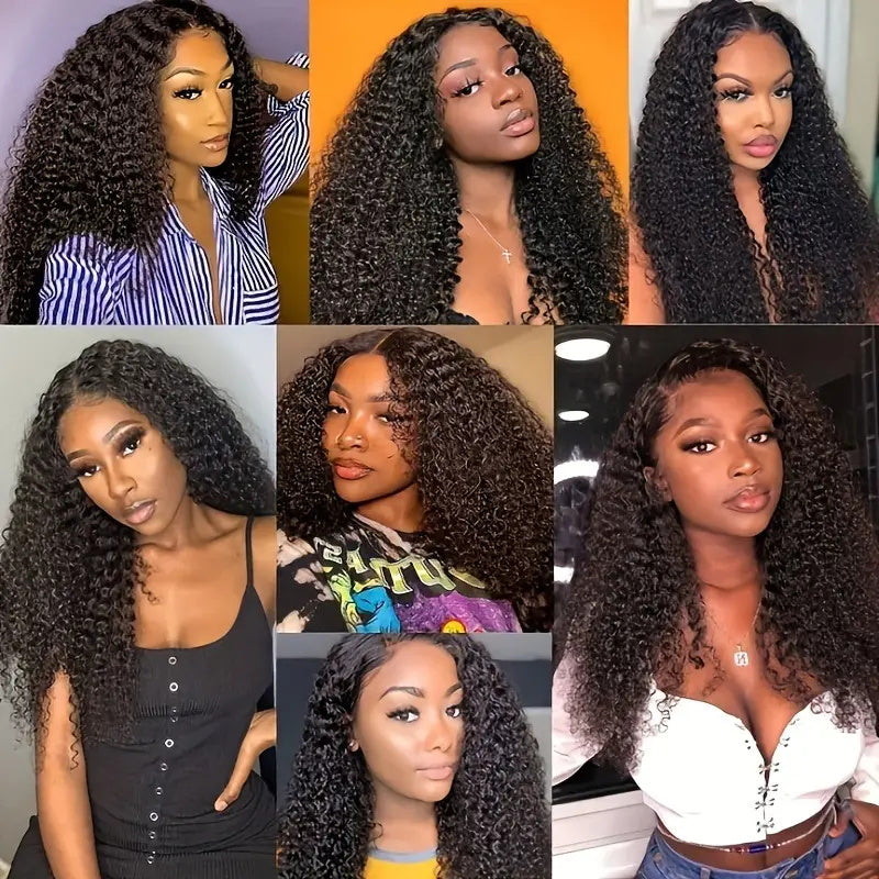 Allove Hair Indian Kinky Curly 4 Bundles Human Hair