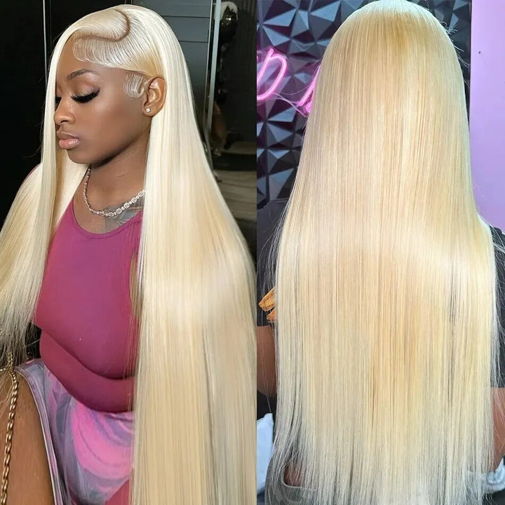Bleached Knots Wear Go Wig | Glueless 30 Inch 613 Blonde 13x4 HD Lace Front Wigs Bone Straight Hair