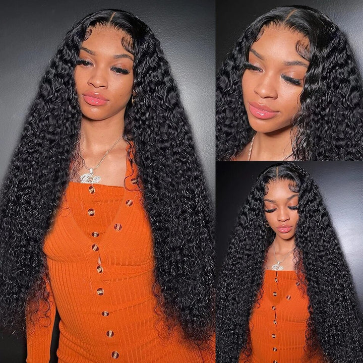 3 Cap Sizes | 30Inch Long 4x4 Curly HD Lace Closure Glueless Wig