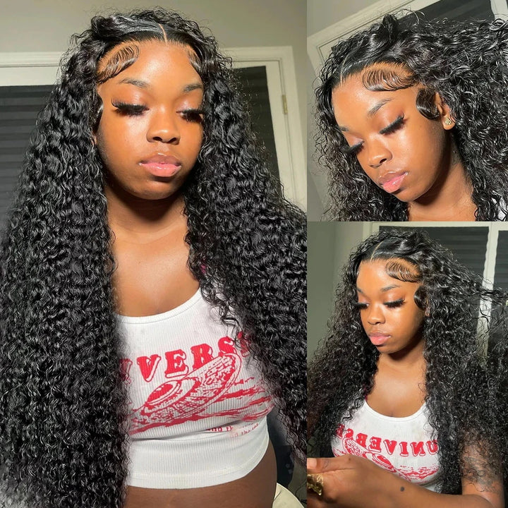 3 Cap Sizes | Brazilian 4x4 Water Wave Glueless HD Lace Closure Wig