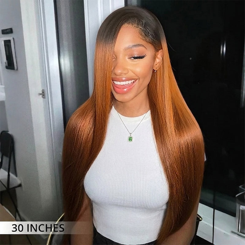Allove 250% Density Honeyed Bliss Colored Straight 13x4/13x6 Full Lace Front Human Hair Wigs - AlloveHair
