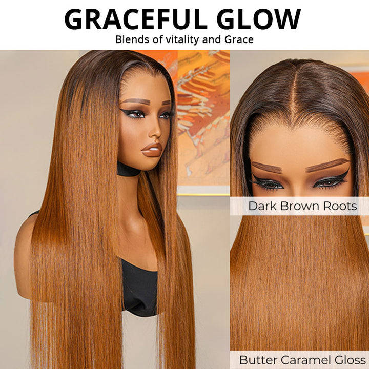 Allove 250% Density Honeyed Bliss Colored Straight 13x4/13x6 Full Lace Front Human Hair Wigs - AlloveHair