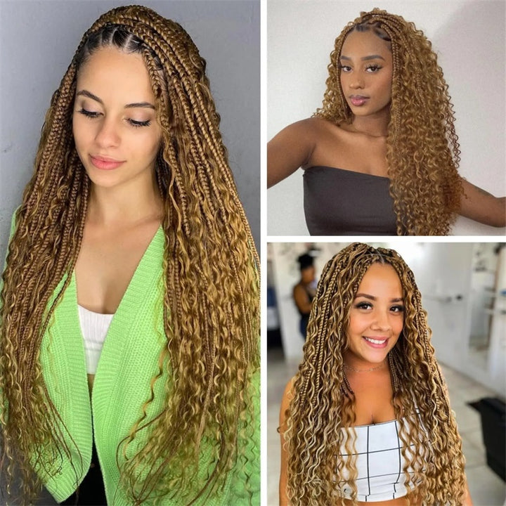 [Allove Bogo Free] Deep Wave Bulk Hair Extensions for Boho Knotless Braiding - AlloveHair