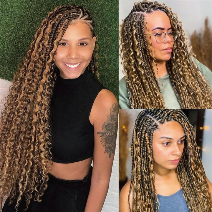 [Allove Bogo Free] Deep Wave Bulk Hair Extensions for Boho Knotless Braiding - AlloveHair