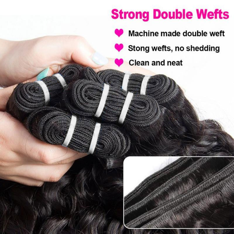 12A raw Burmese Curly Hair 3 Bundles with 2x6 HD Lace Deep Part Closure human hair 