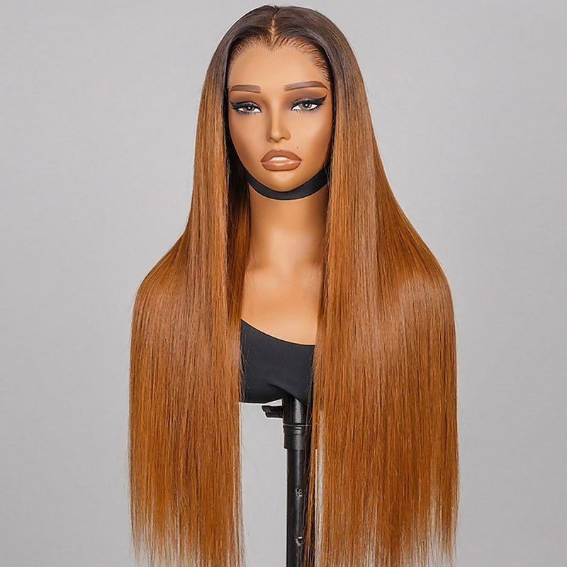 Allove 250% Density Honeyed Bliss Colored Straight 13x4/13x6 Full Lace Front Human Hair Wigs - AlloveHair