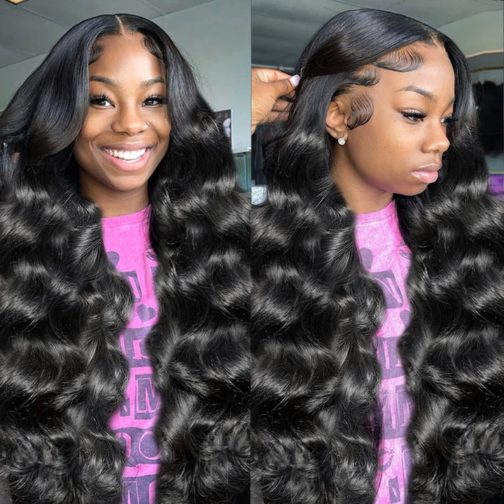 Allove 250% Customized High Density 13x4 HD Glueless Lace Frontal Wigs Pre Everything Wear to Go Wigs