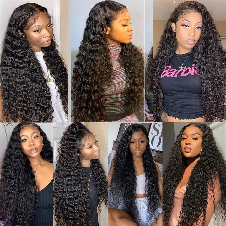 Allove Hair Peruvian Water Wave 4 Bundles Virgin Human Hair