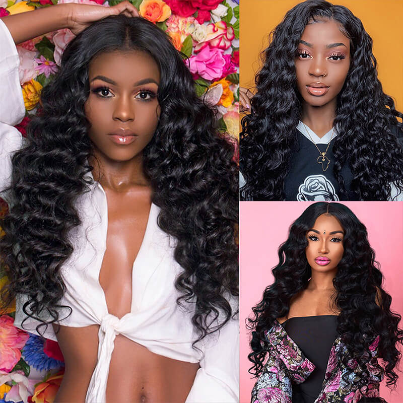 Loose Deep Wave 4*4 Lace Closure Virgin Human Hair