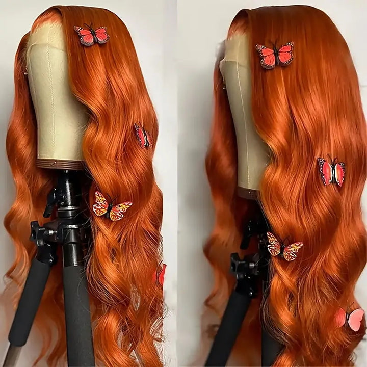 [Mother's Day Sale] Allove Hair Orange Ginger 13x6 Lace Front Human Hair Wig