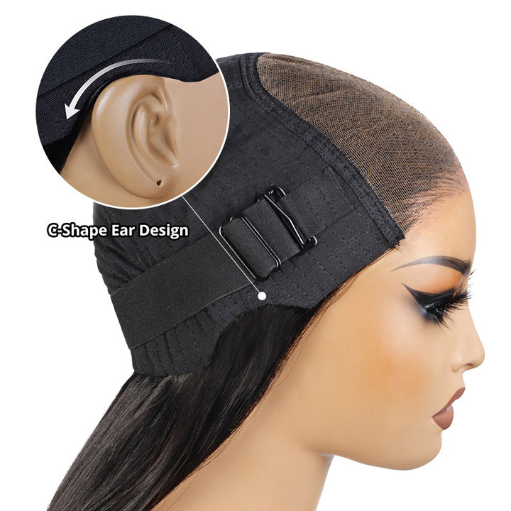 Allove Hair C-Shape Water Wave 4x4 Wear & Go HD Glueless Lace Wig