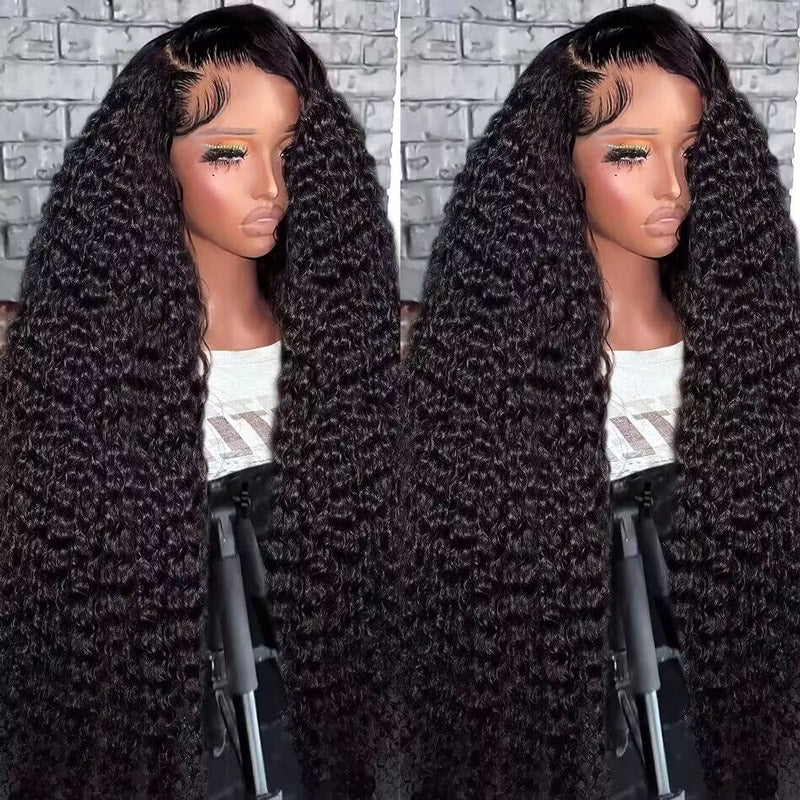 Allove Hair 30inch Long 13x4 HD Lace Frontal Wigs Pre-plucked Natural Hairline 5x5 Wear to Go Human Hair Wigs