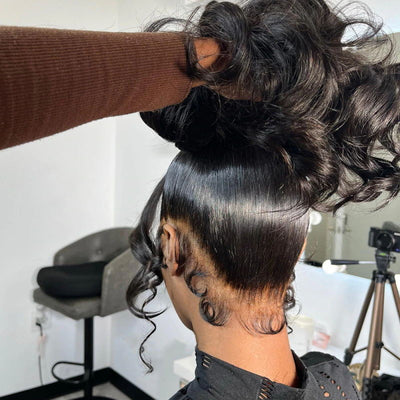 Full Lace Human Hair Body Wave Wigs HD Transparent Lace Wig For Black Women