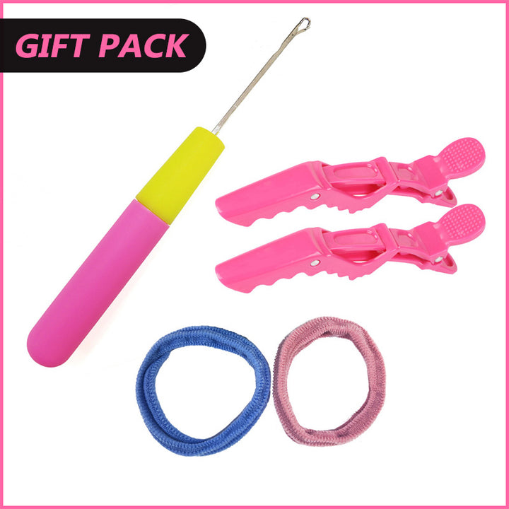 Seamless Crochet Braids Kinky Straight Crochet Human Hair Extensions for Black Woman - AlloveHair