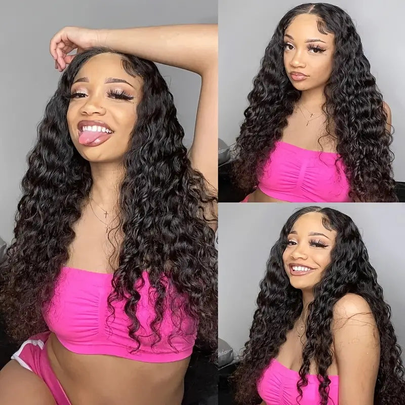 Allove Hair Peruvian Deep Wave 4 Bundles Virgin Human Hair