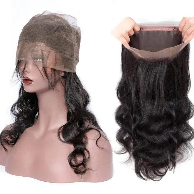 Brazilian Body Wave 3 bundles with 360 Lace Closure Virgin Human Hair