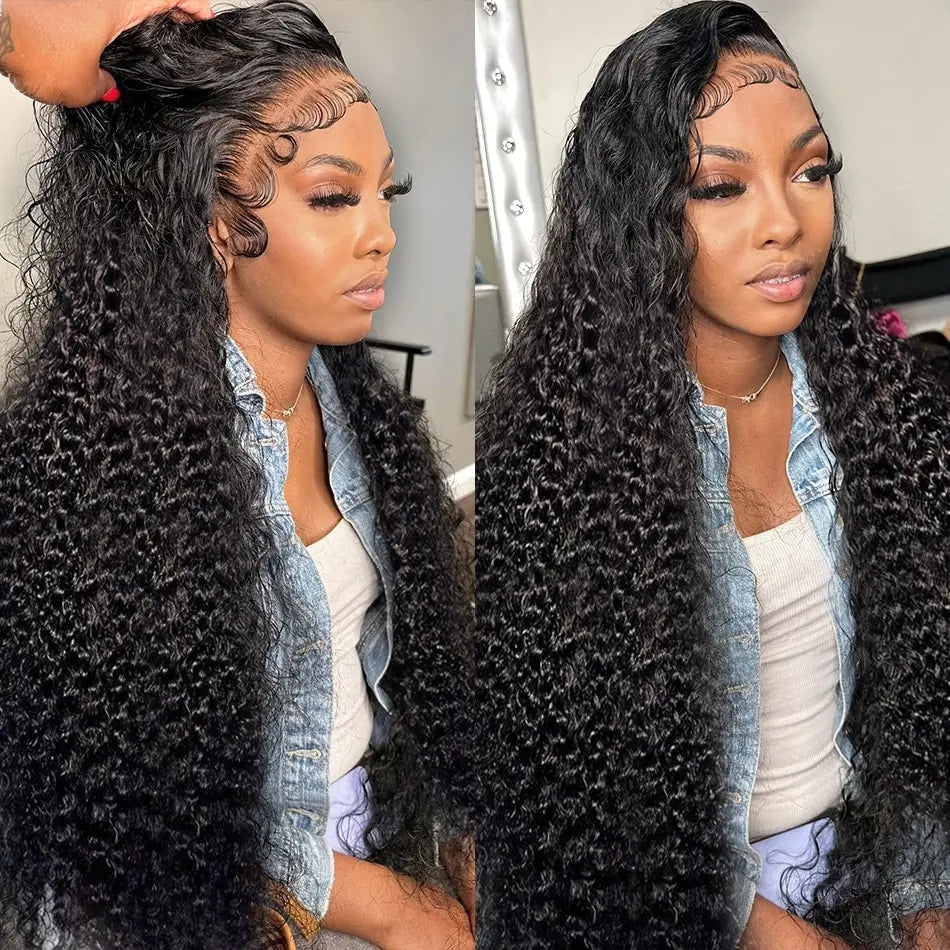 [13*4 Full Lace Front Wigs] 30 Inch Long Wigs Deep Wave Curly Human Hair Wig
