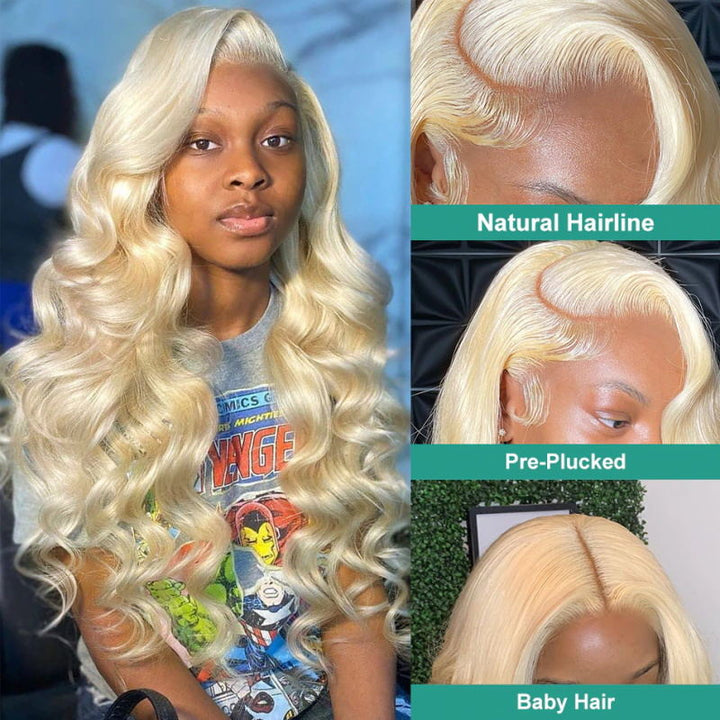 Pre Plucked Ready To Wear Wig | 613 HD Lace Front Wig Glueless 13x4 Body Wave Wig