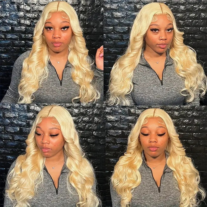 Allove Hair  Human Hair 100% 613 blonde Body Wave 3 Bundles Hair Extensions