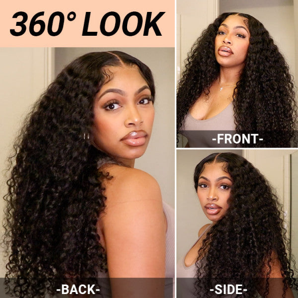 Pre Plucked Wear & Go Wig | 30Inch HD 5x5 Glueless Wig Deep Wave Human Hair