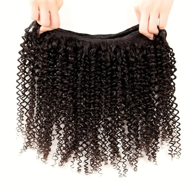 Allove Hair Indian Kinky Curly 4 Bundles Human Hair