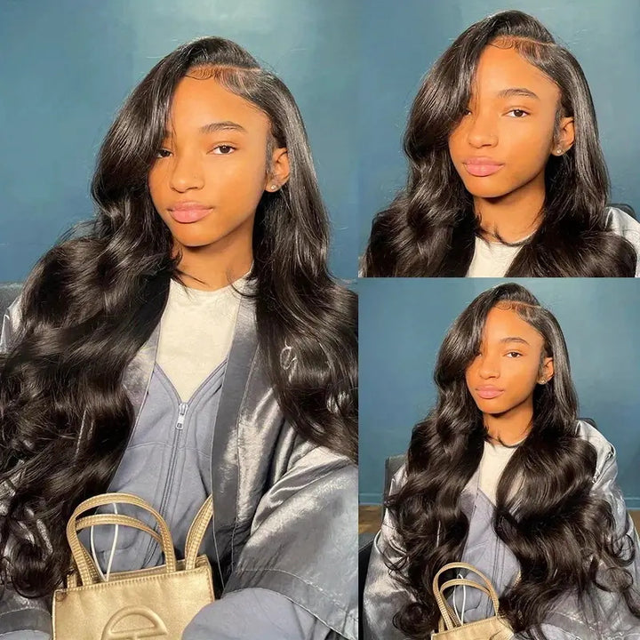 Allove 13X6 HD Lace Frontal Wig Body Wave Lace Front Wig 30Inch Lace Closure Wig Human Hair Wigs For Women Transparent Lace Wigs