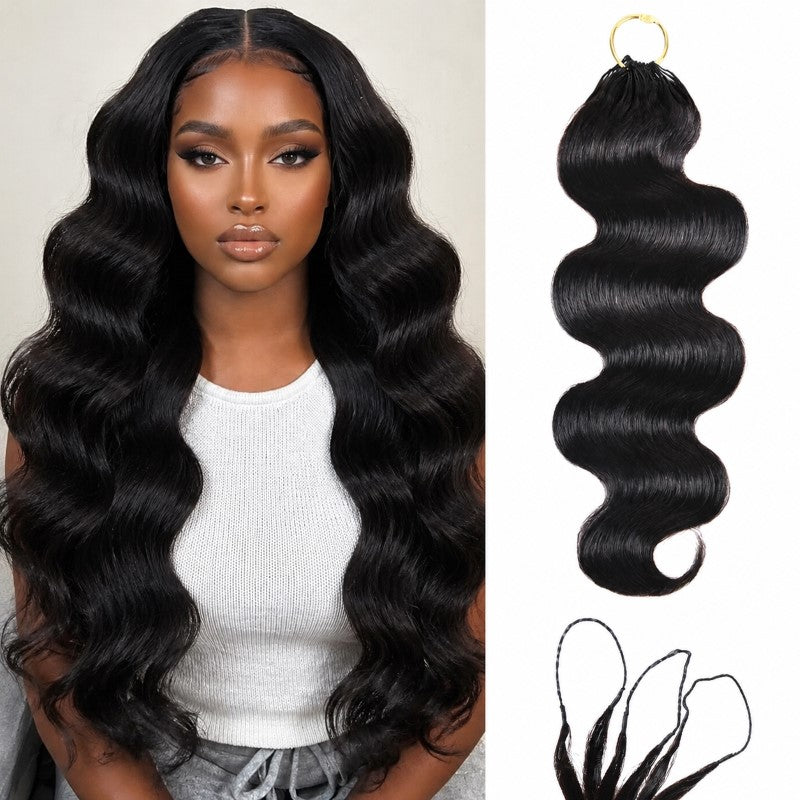 Pre-Separated Human Crochet Hair for Miracle Knots Braids 100% Human Hair Body Wave Knotless Crochet Human Hair Extensions - AlloveHair