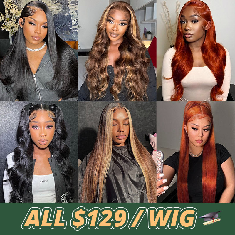 [Graduation Sale] $129 For 13x4 HD Lace Front Wear And Go Human Hair Wigs
