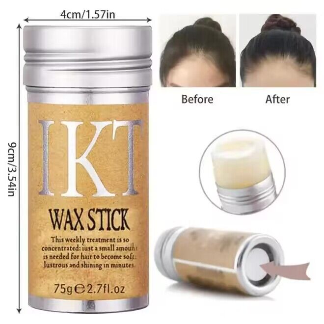 Allove Wax Stick For Hair, Slick Stick Hair Non-Greasy Styling Hair Edge Control Stick For Hair Wigs Styling Waxes For Flyways Edge & Frizz Hair Wax Stick For Women Hair 2.7 Oz (One Bottle)