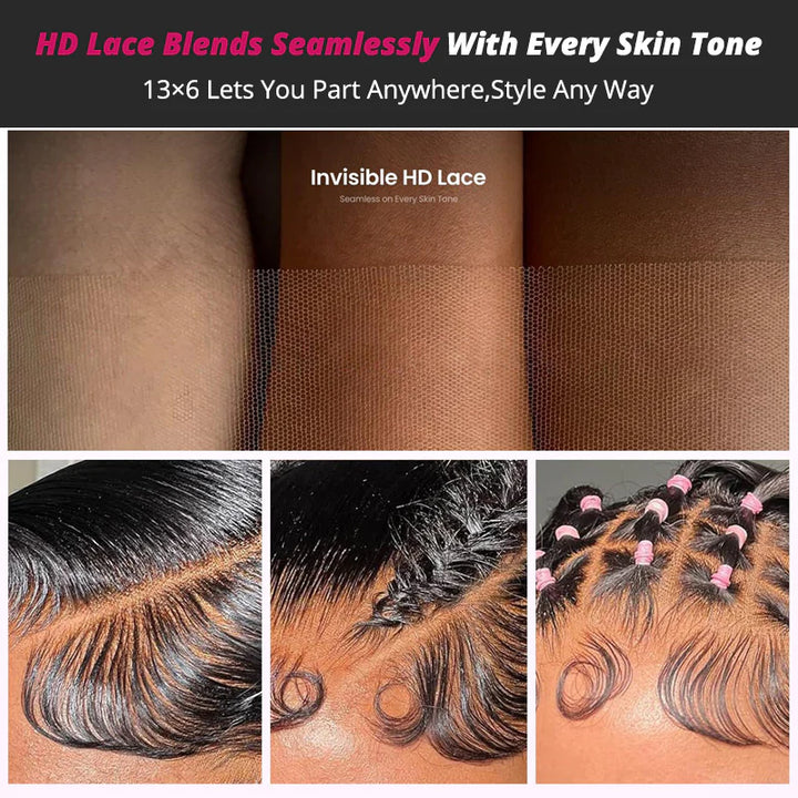 Reddish Brown Burmese Curly Wig 13x6 Lace Front Glueless Wig 250% Density
