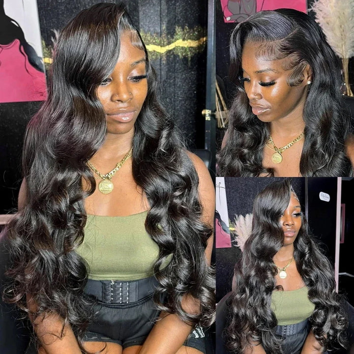 [50% OFF - No Code Needed] 28'' = $145.99 Pre Cut Lace & Pre Plucked & Bleached Knots Ready To Wear 5x5 Lace Closure Wigs 180% Density