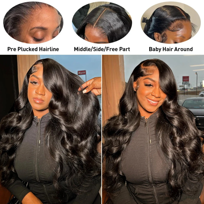 [50% OFF - No Code Needed] $119.99 for 26'' 5x5 Ready to Wear Body Wave Lace Front Wigs 180% Density