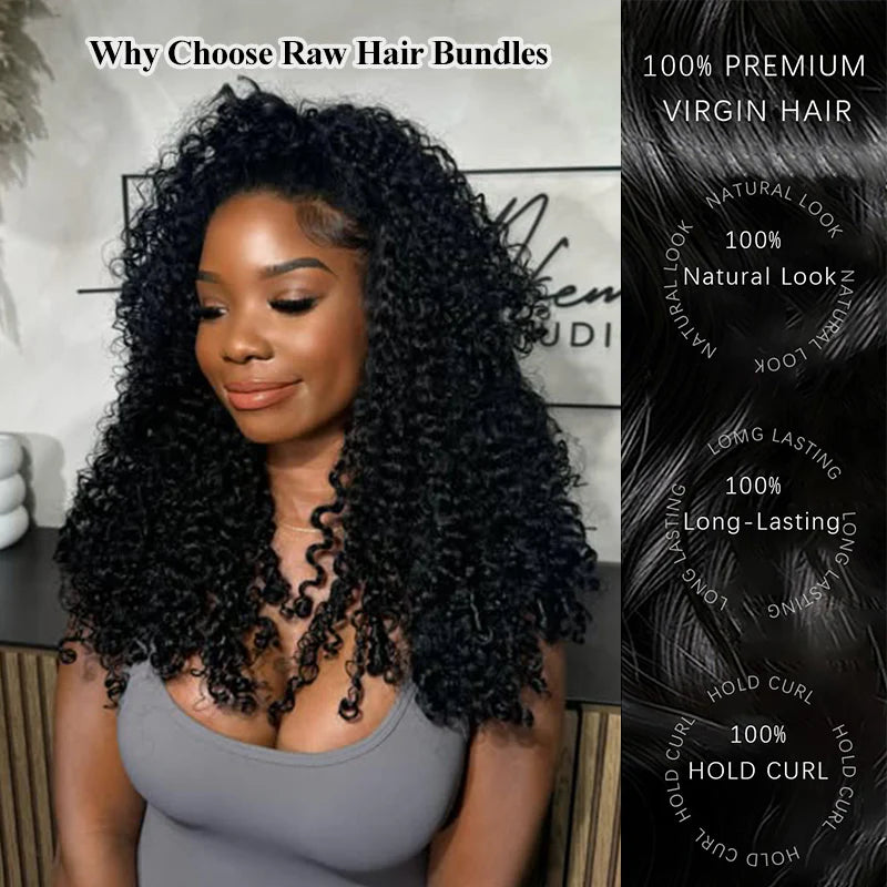 12A Raw Burmese Curly human hair