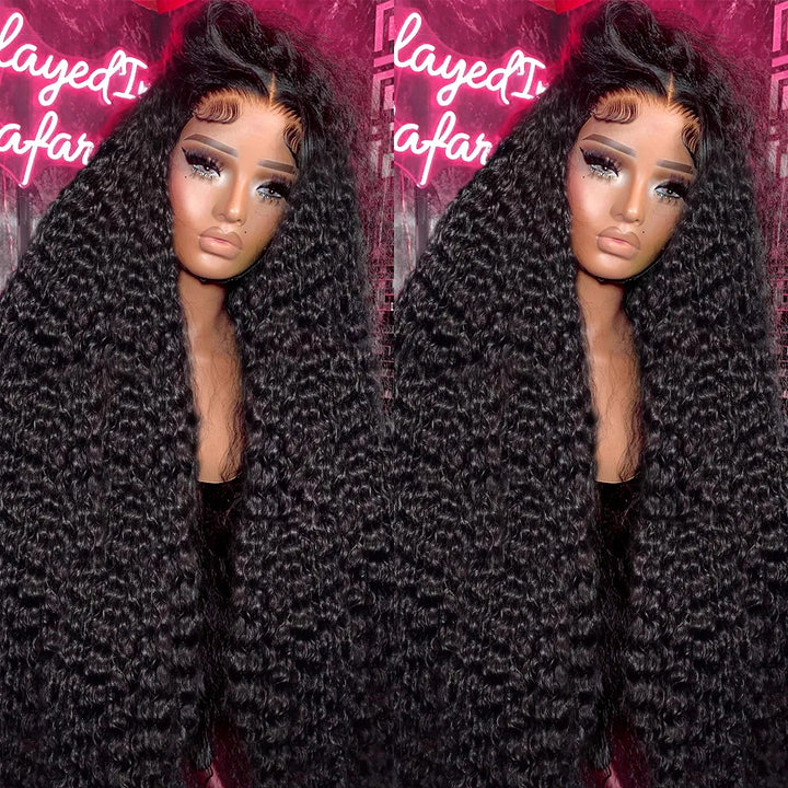 3 Cap Sizes | 30Inch Long 4x4 Curly HD Lace Closure Glueless Wig