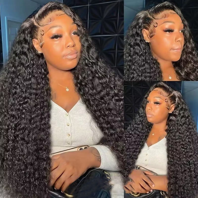 Allove 250% Customized High Density 13x4 HD Glueless Lace Frontal Wigs Pre Everything Wear to Go Wigs