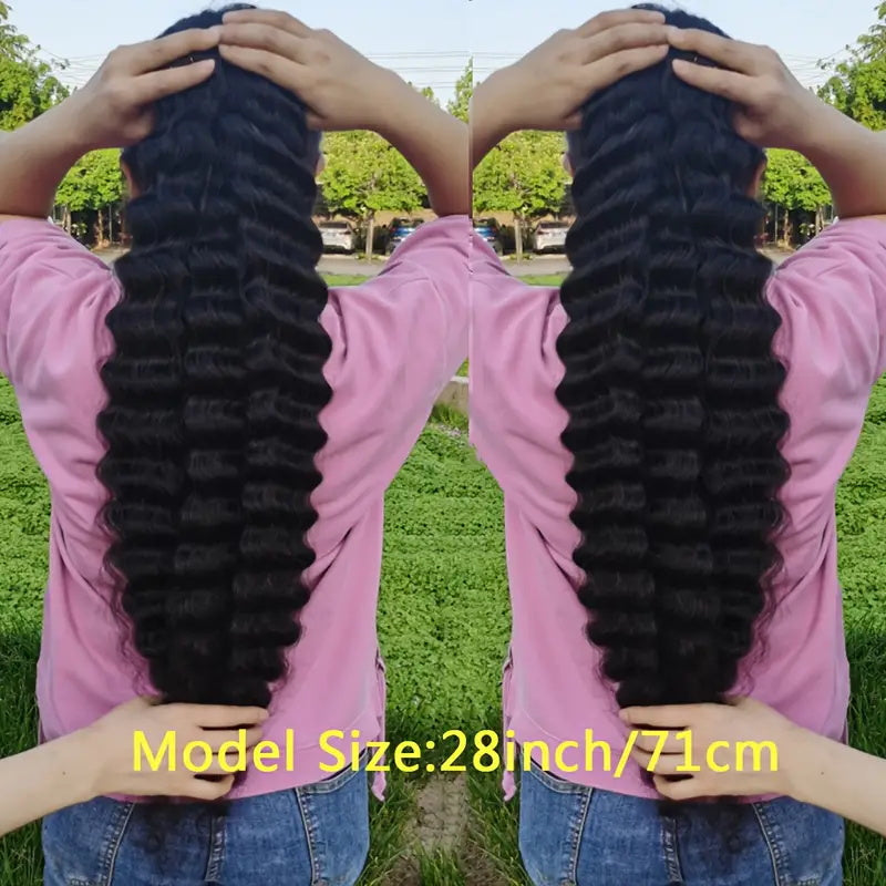 Overnight Shipping Allove Hair Loose Deep Wave 3 Bundles Virgin Human Hair