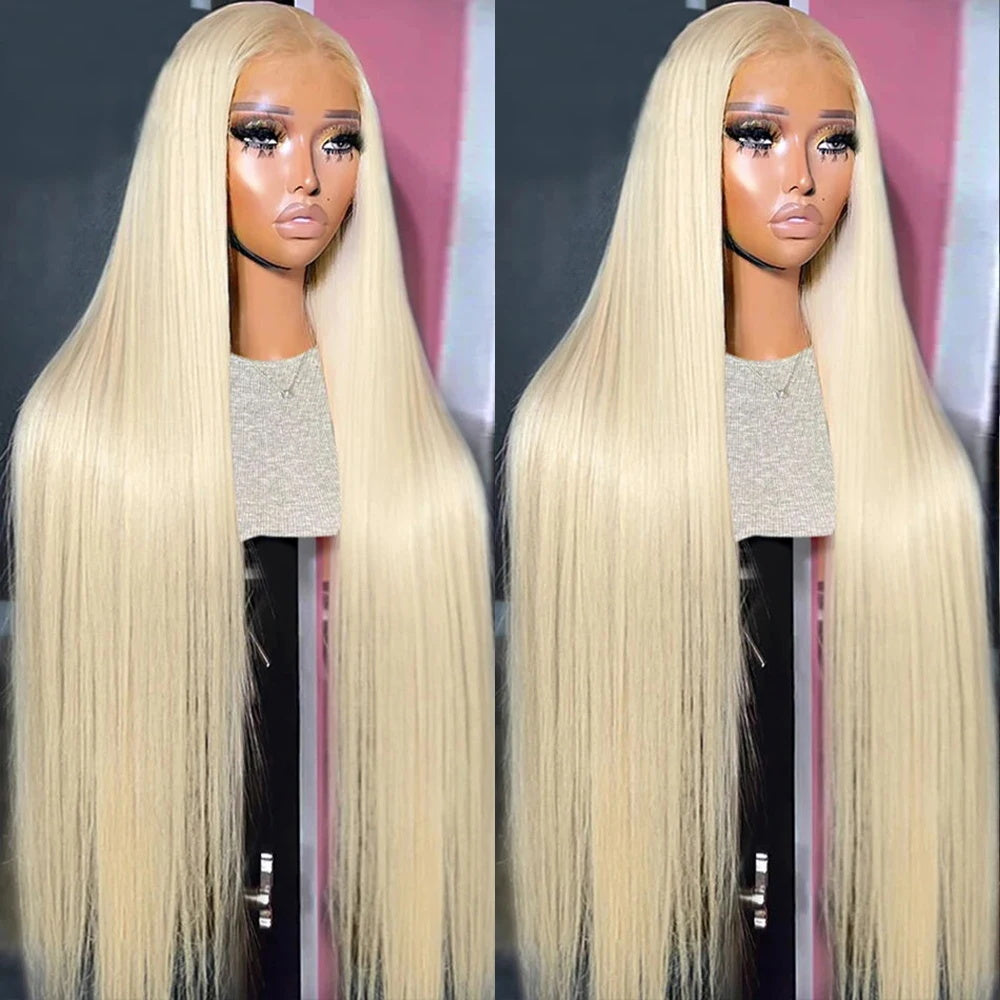 Easy Go Glueless Blonde #613 Straight Hair Pre Cut 13x4x1 Lace Front Wigs